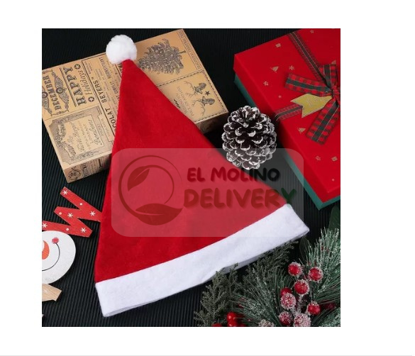 Pack 6 Gorros De Navidad Viejo Pascuero