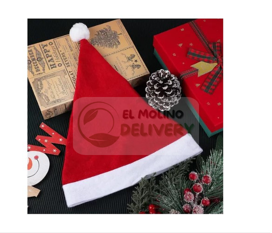 Pack 6 Gorros De Navidad Viejo Pascuero
